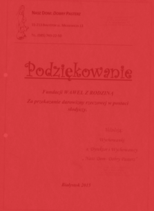 „Nasz Dom: Dobry Pasterz” w Białymstoku