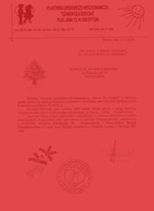Placówka Opiekuńczo-Wychowawcza „Szansa dla Dziecka”